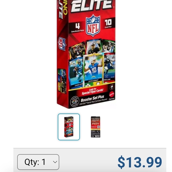 UNO Elite NFL 2025 Core Edition Booster Set Plus Vibrant Cards Design - Picture 1 of 8